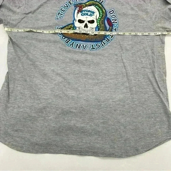 Vintage WWF Stone Cold Button Down Shirt Grey Size XL in Excellent Condition. - Picture 11 of 12